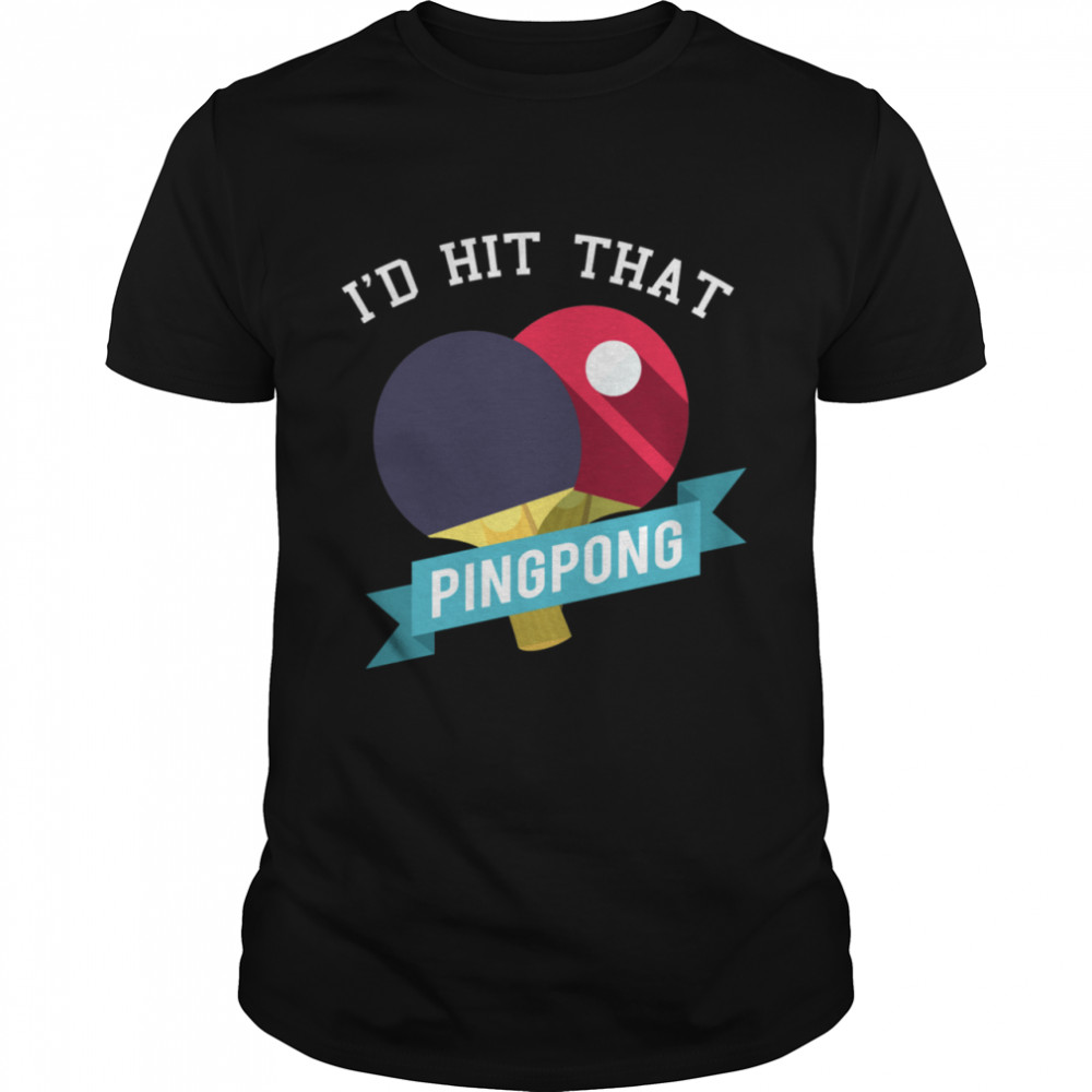Cool Ping Pong Table Tennis Idea Girls Shirt