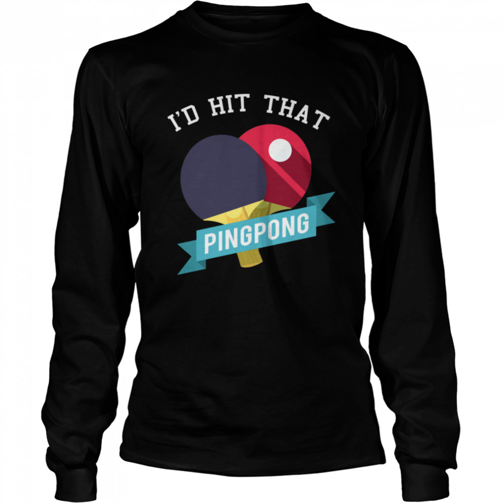 Cool Ping Pong Table Tennis Idea Girls  Long Sleeved T-shirt