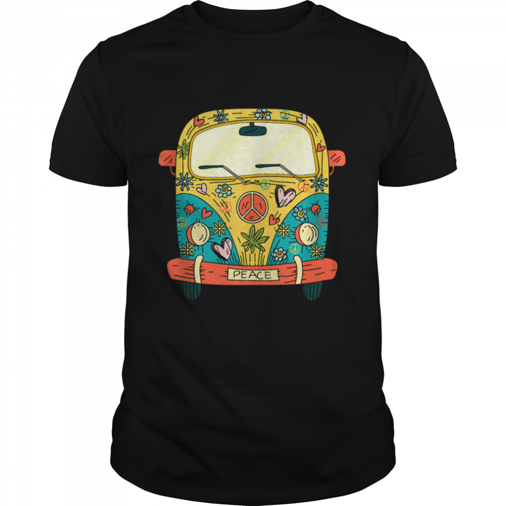 Hippie van Colorful Peace Outdoor Camping Shirt