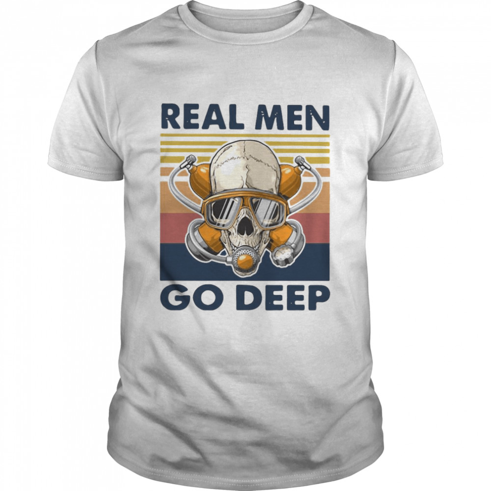 Scuba Diving Real Men Amazing T-shirt
