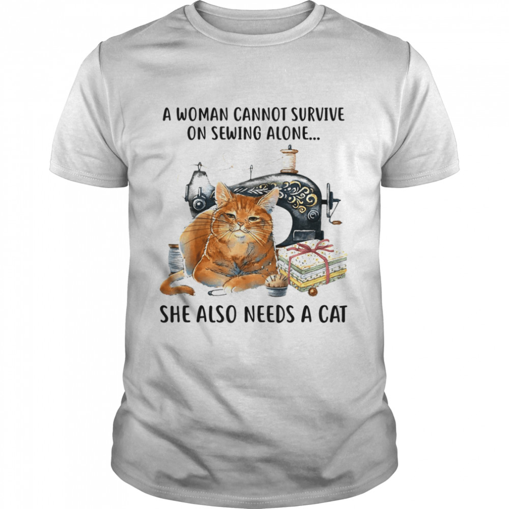A Cannot Survive On Books Alone She Also Needs A Cat Shirt