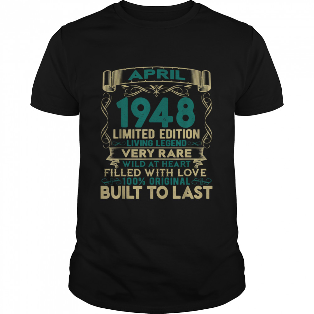 April 1948 73rd Birthday Shirt
