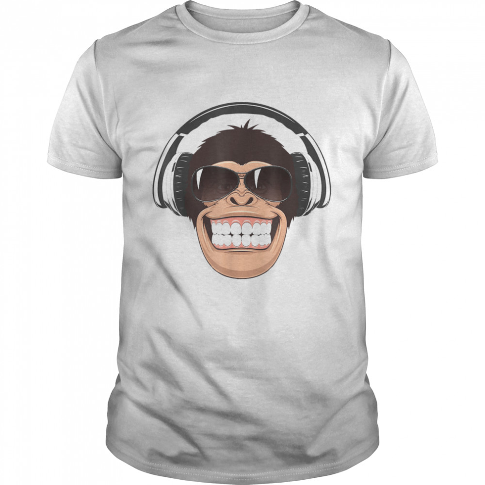 Chimp with Sunglasses Chimpanzee Monkey Shirt