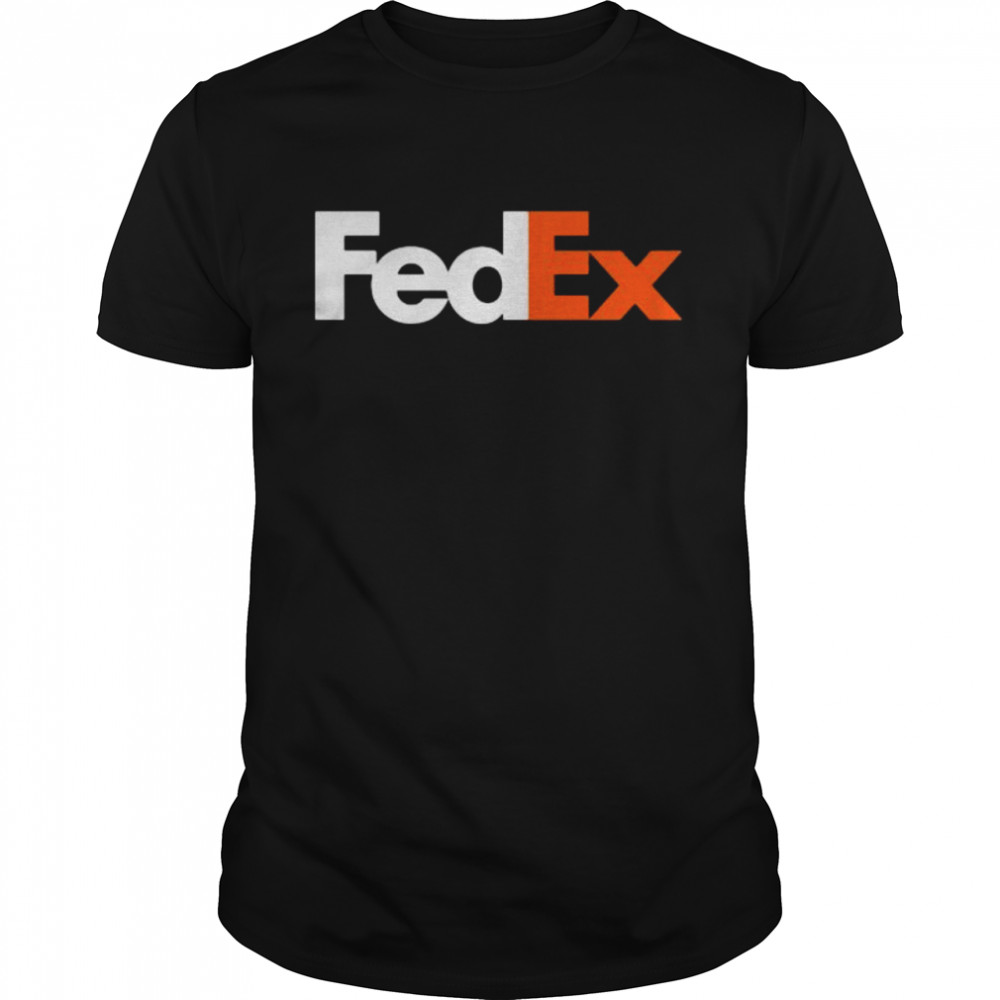 Fedex Logo White Orange Shirt