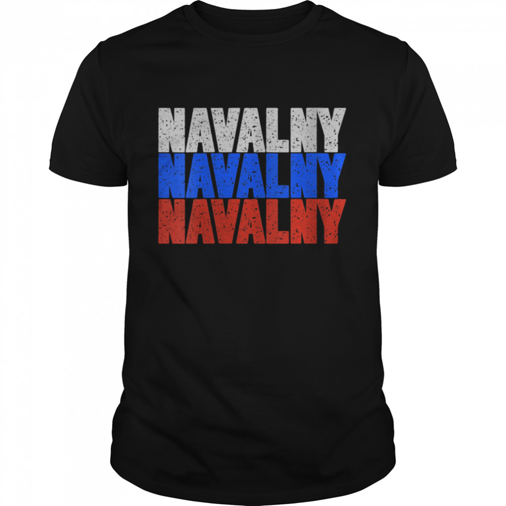 Free Navalny Supporter Russian Flag Peace for Russia 2021 Shirt