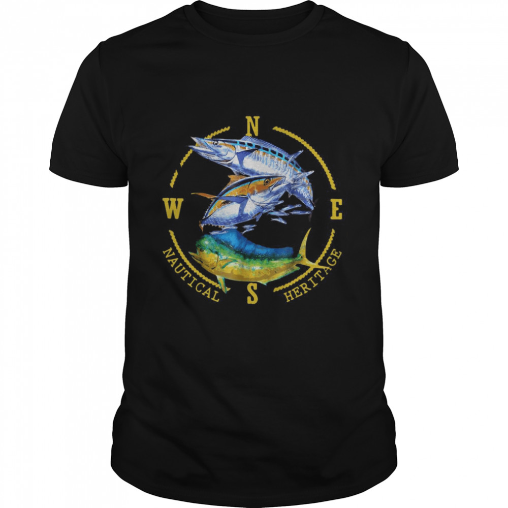 Mahi Mahi Tuna Kingfish Nautical Fishing T-shirt
