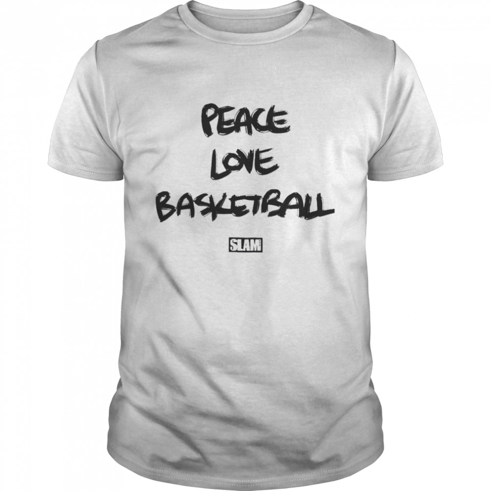 Peace Love Basketball Slam shirt