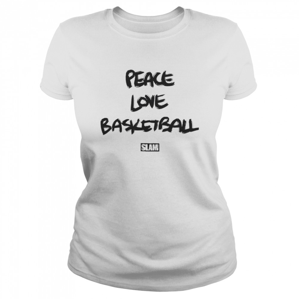 Peace Love Basketball Slam shirt Classic Women's T-shirt