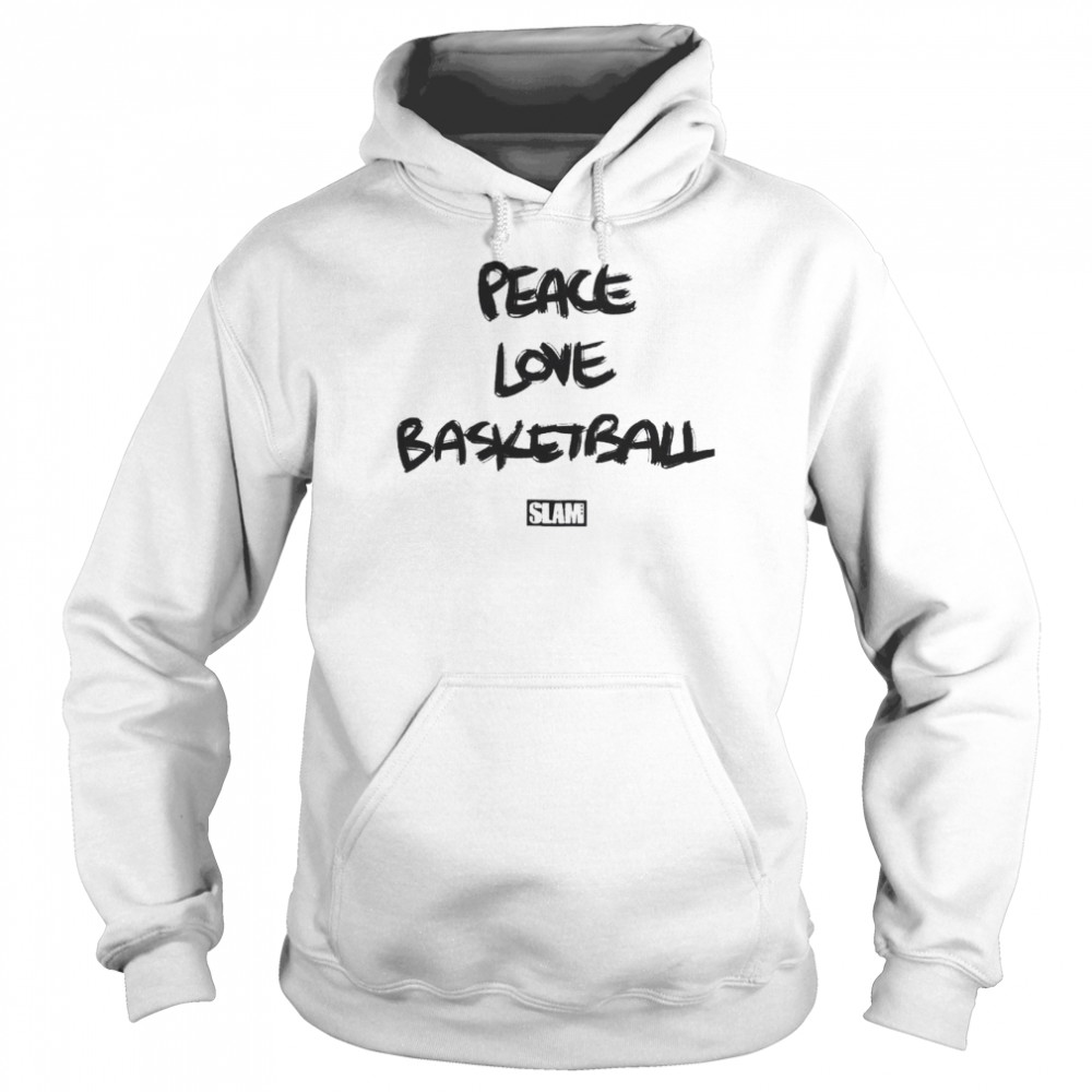 Peace Love Basketball Slam shirt Unisex Hoodie