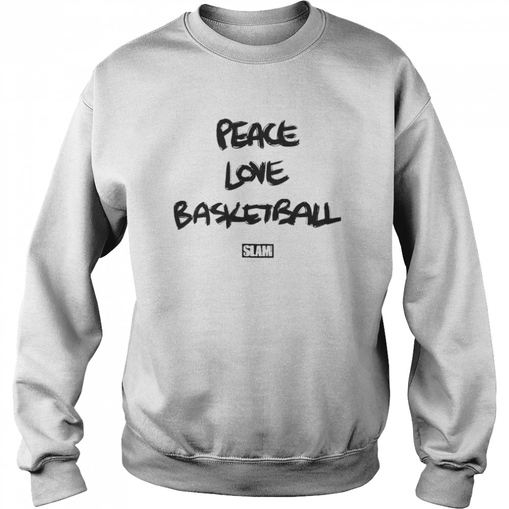 Peace Love Basketball Slam shirt Unisex Sweatshirt