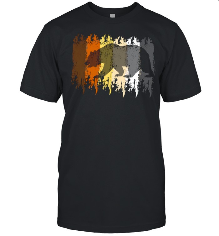 Bear Pride Cool Grunge Bear Flag Colors Shirt