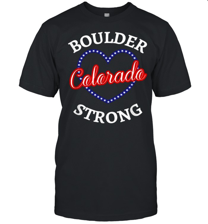 Boulder Colorado Strong Heart  Classic Men's T-shirt