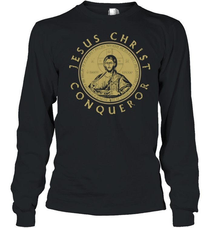 Jesus Christ Conqueror Orthodox Christianity  Long Sleeved T-shirt
