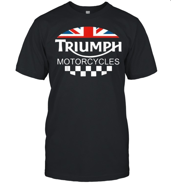 Motorcycle Triumph Biker United Kingdom Flag Shirt - Trend T Shirt Store Online