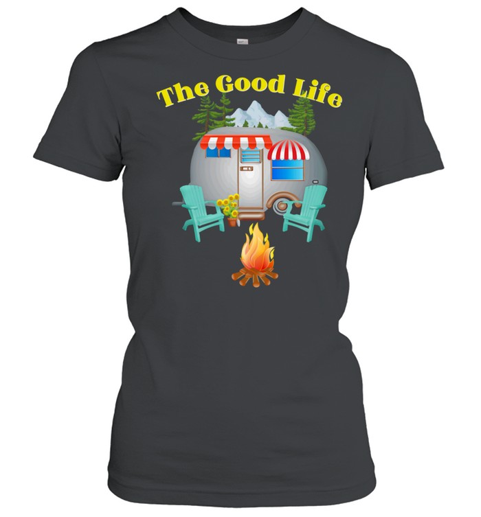Outdoor National Parks Happy Forest Camper Camp Fire Classic Women's T-shirt