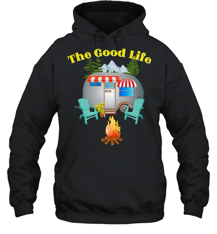Outdoor National Parks Happy Forest Camper Camp Fire Unisex Hoodie