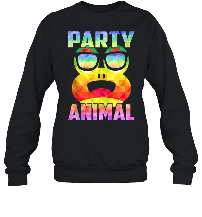 Party Animal Frog Toad Reptile Rave EDM Tie Dye  Unisex Sweatshirt