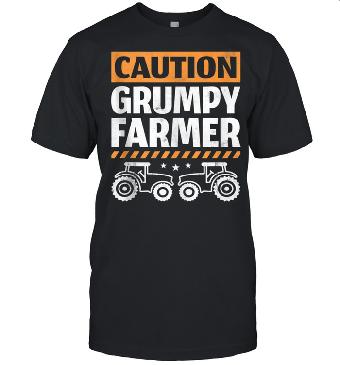 Caution grumpy farmer  Classic Men's T-shirt