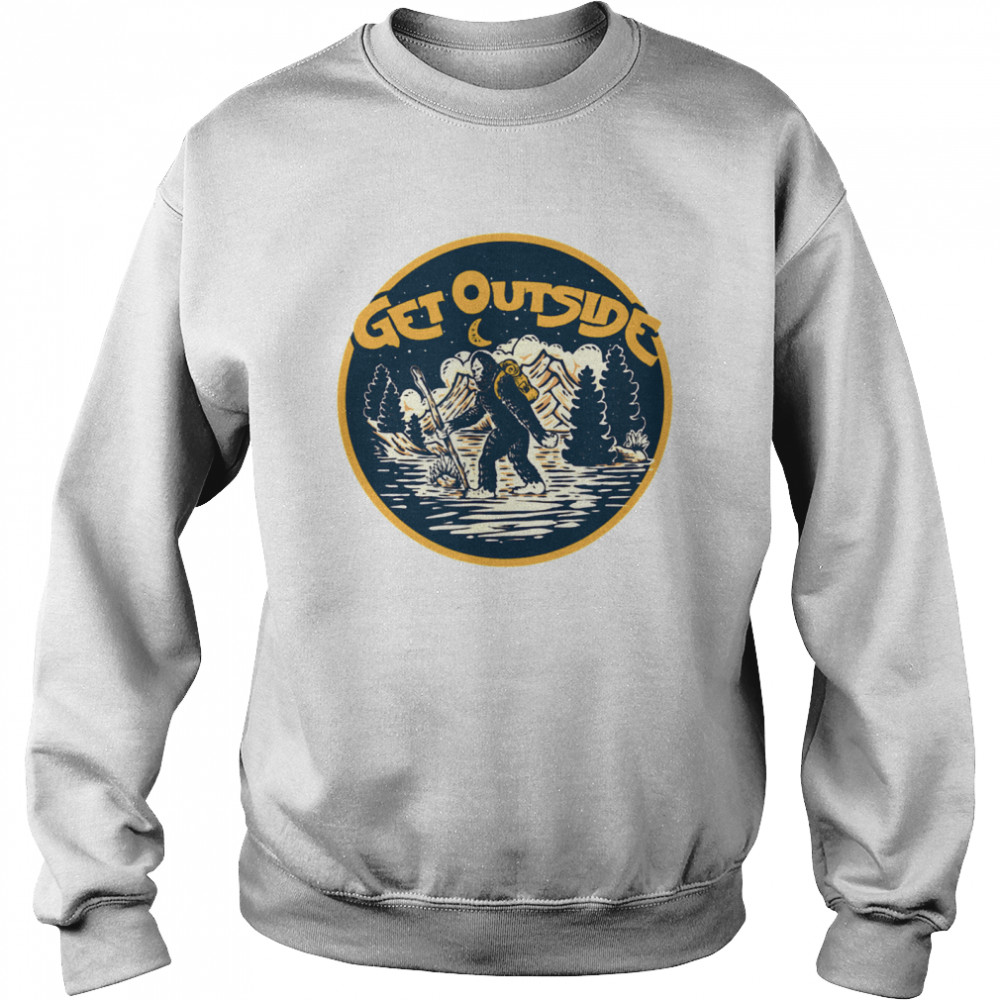 Get Outside Hiking Sasquatch & Mountains Outdoor Bigfoot Unisex Sweatshirt