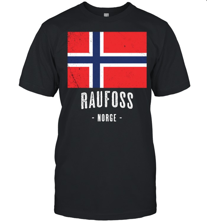 Raufoss Norwegen Norway Norwegische Flagge Langarmshirt shirt