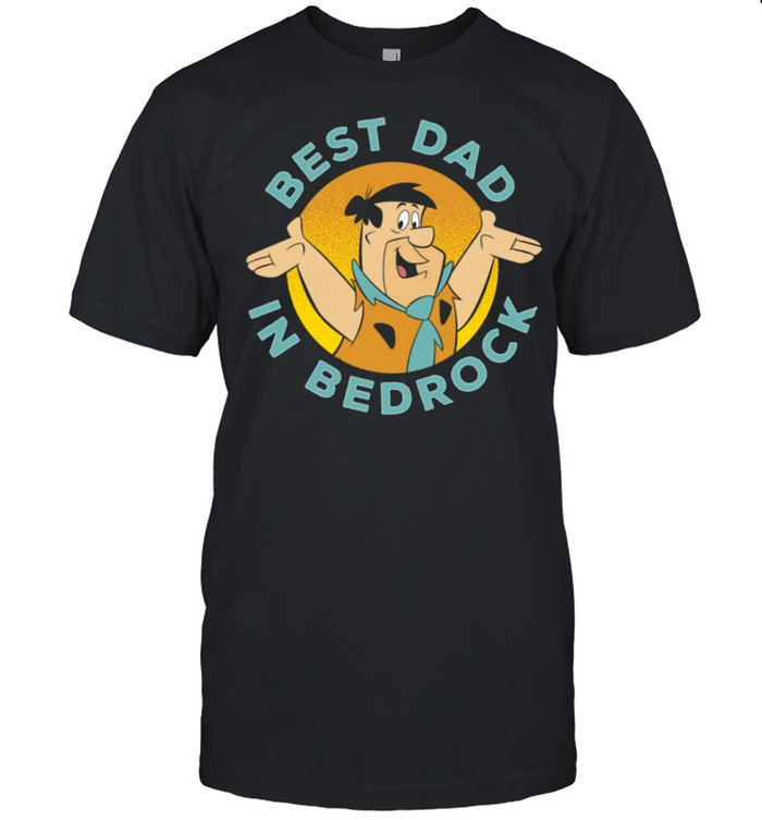 The Flintstones Fred Circle Smile Best Dad In Bedrock Shirt