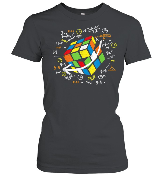 Cool Math Rubik Rubix Rubics Player Cube Maths  Classic Women's T-shirt