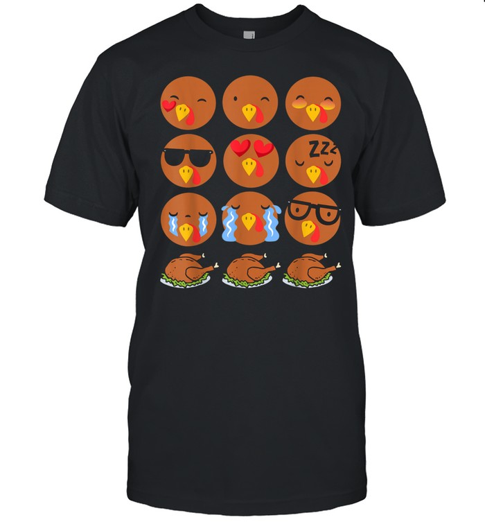 Turkey Emoji Thanksgiving Meme Shirt