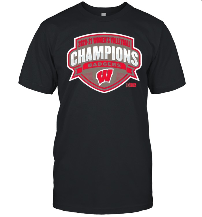 Wisconsin Badgers 2020 2021 womens volleyball champions shirt