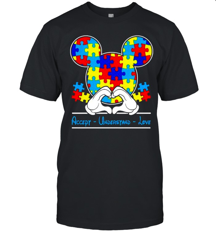 Autism Mickey Mouse accept understand love shirt