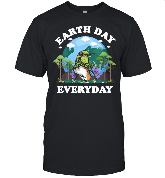 Earth Day Everyday Flower Kisser Hummingbird Bird  Classic Men's T-shirt