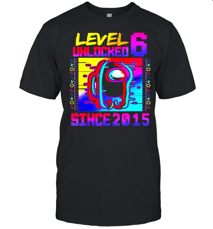 Level 6 Unlocked Among With Us 6th Birthday shirt Classic Men's T-shirt