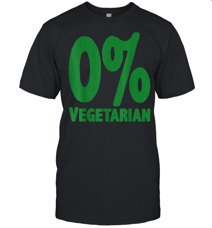 0% Vegetarian  Classic Men's T-shirt