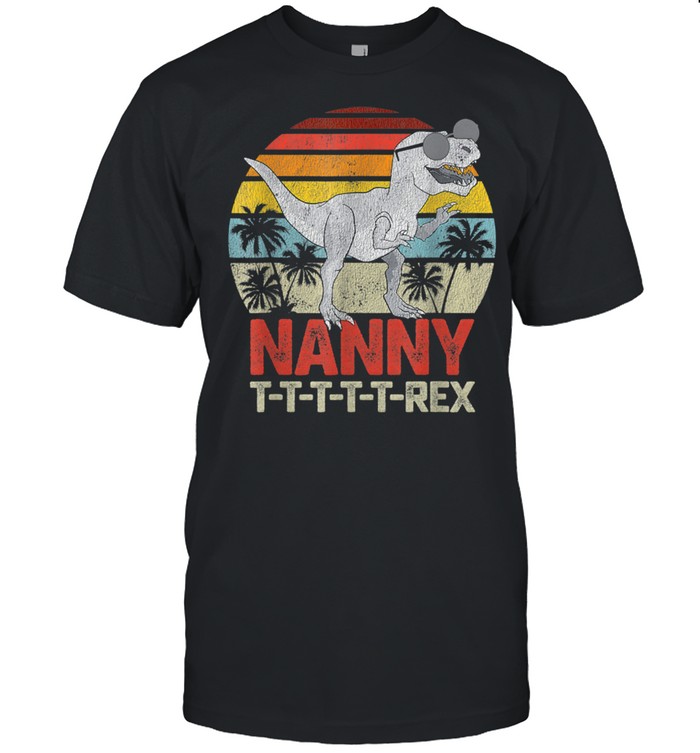 NannySaurus TRex Dinosaur Father's Day Christmas For Mom  Classic Men's T-shirt