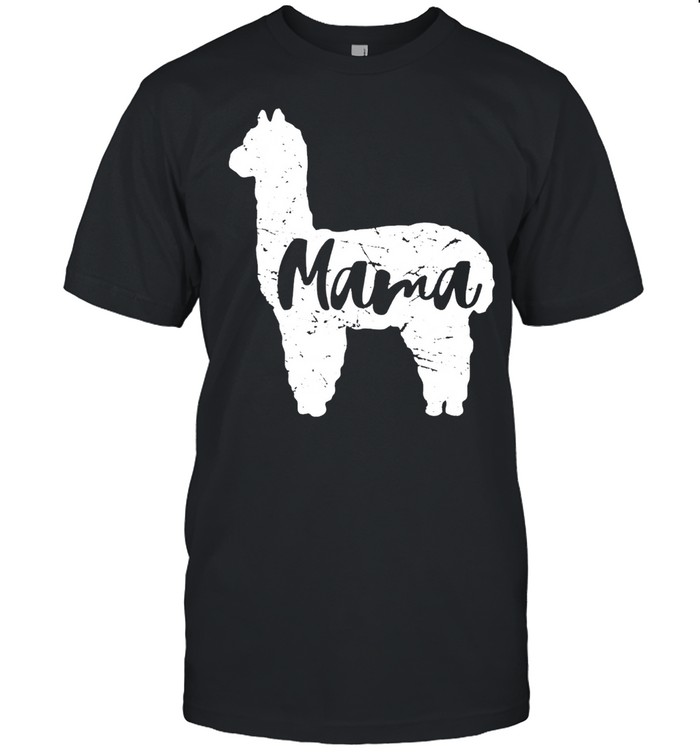 Cute proud mama llama alpaca happy mothers day us 2021 shirt