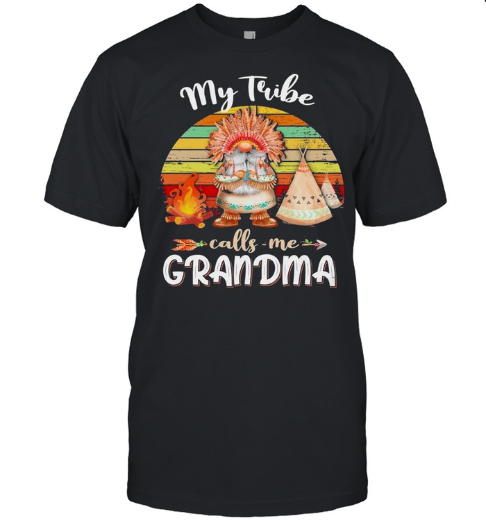 Gnome Native my tribe calls me grandma vintage shirt Classic Men's T-shirt