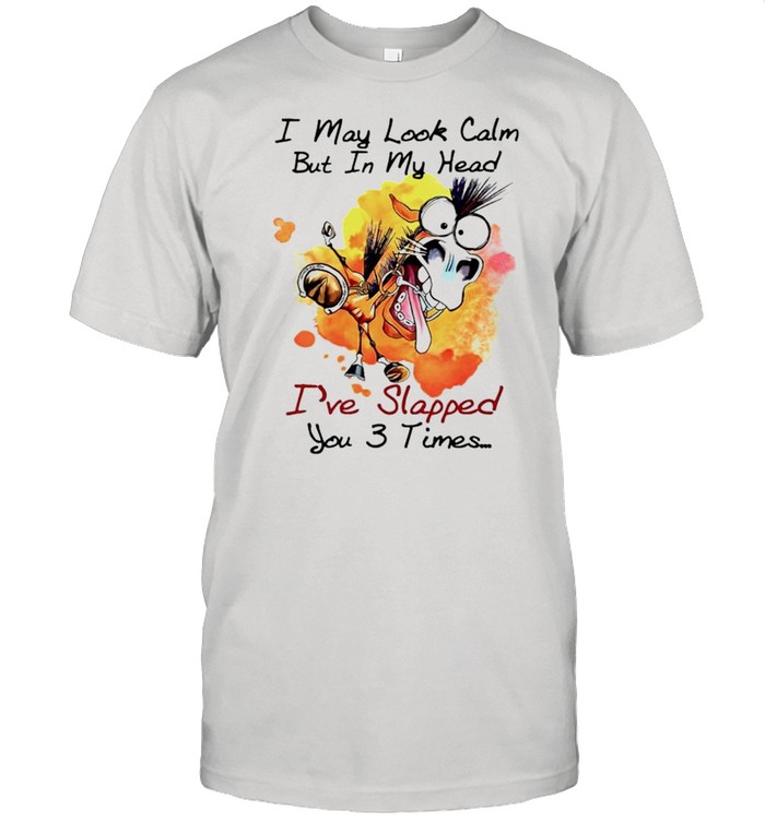Horse I may look calm but in my head Ive slapped you 3 times shirt