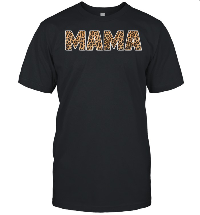Mama Leopard Word Mothers Day shirt