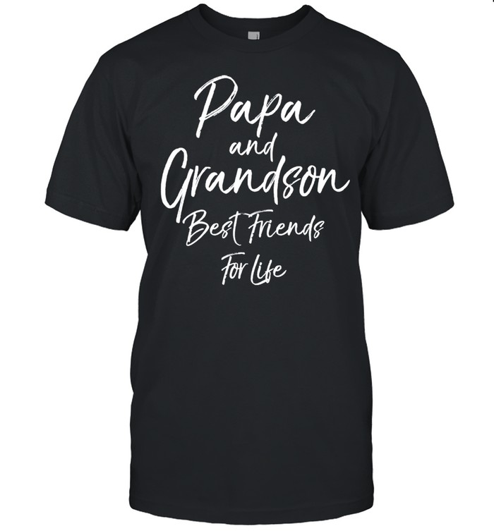 Papa and grandson best friends for life shirt