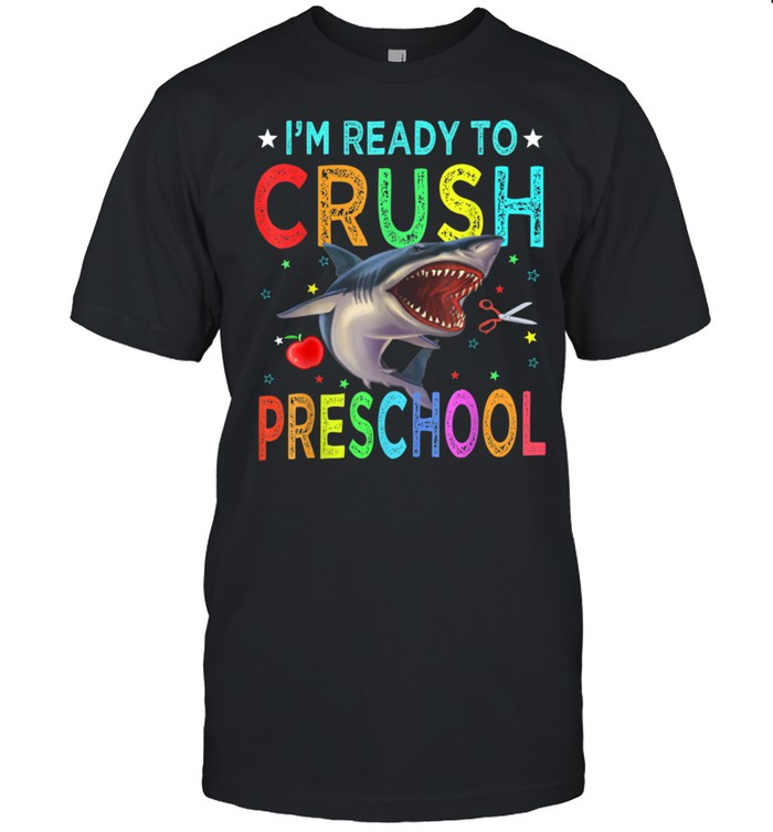 Shark I'm Ready To Crush PreSchool Back To School Boys shirt Classic Men's T-shirt