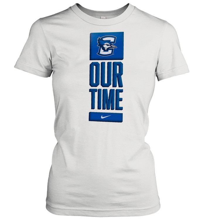 Nike Creighton Bluejays Basketball Our Time Bench Legend shirt Classic Women's T-shirt