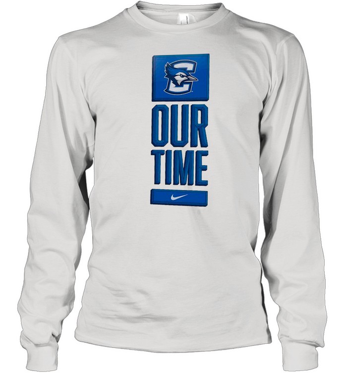 Nike Creighton Bluejays Basketball Our Time Bench Legend shirt Long Sleeved T-shirt