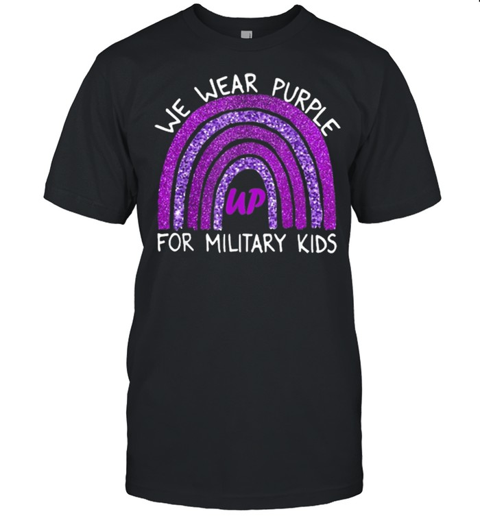 we wear purple up for military kids military child month shirt