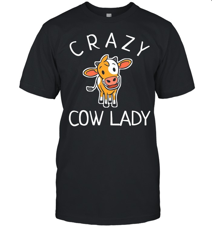 Crazy Cow Lady T-shirt Classic Men's T-shirt