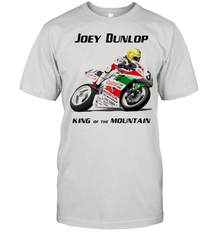 Joey Dunlop King Of The Mountain World Champion Motorcycle Shirt