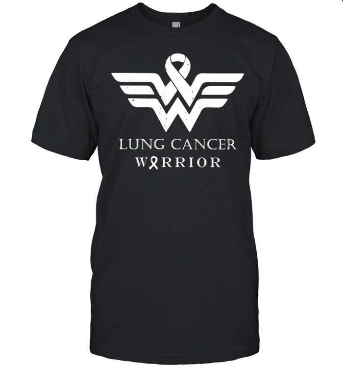 Lung Cancer Warrior Wonder Woman Logo  Classic Men's T-shirt