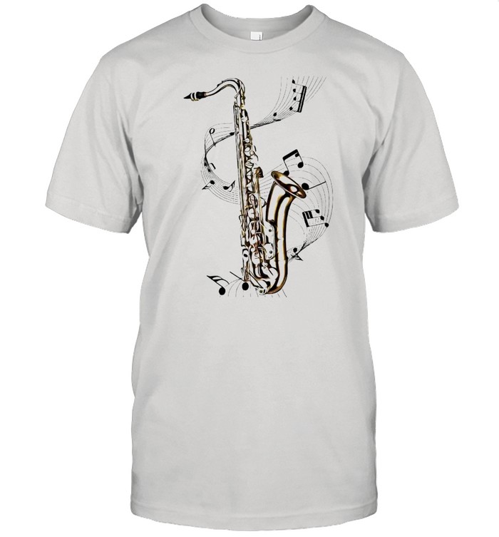 Music Notes Saxophone shirt