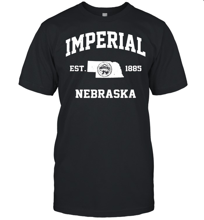 Imperial Nebraska NE vintage State Athletic style shirt