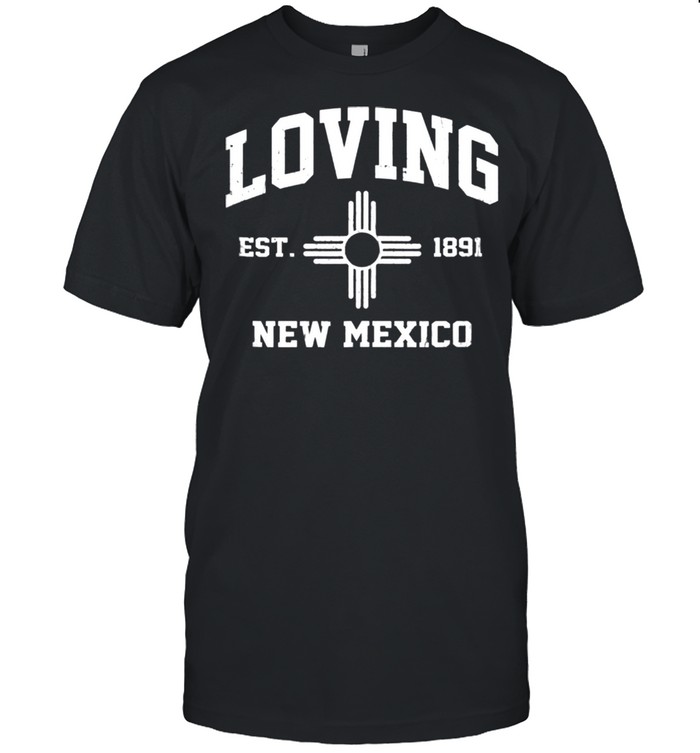 Loving New Mexico NM vintage State Athletic style shirt