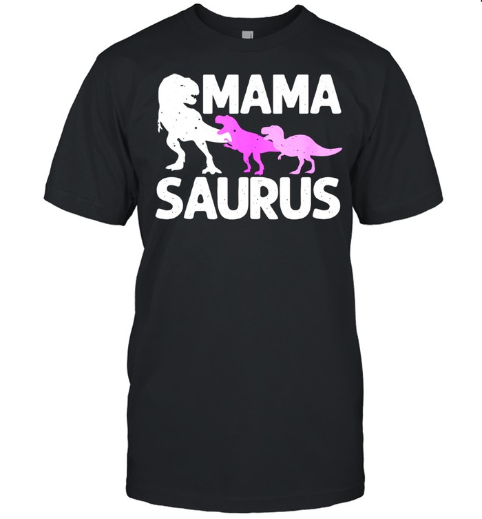 Mama Saurus For Mommy Dinosaur Mom Of Twins shirt