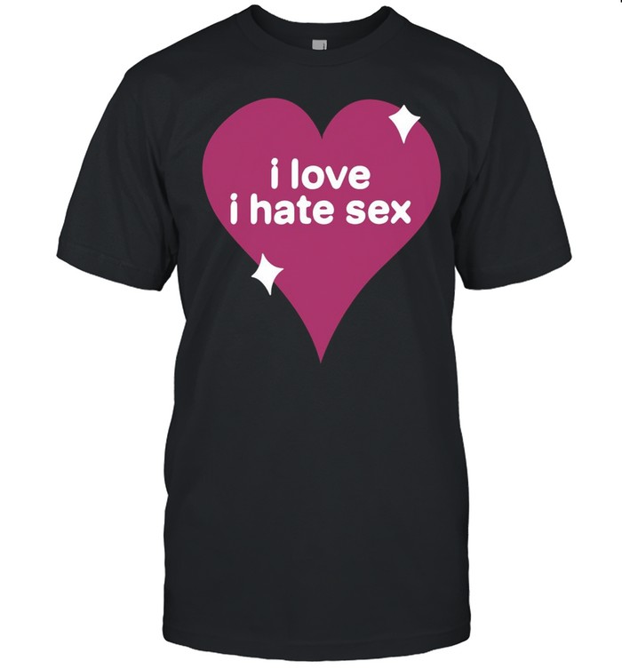 Heart I love I hate sex shirt Classic Men's T-shirt